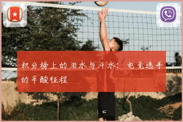 积分榜上的泪水与汗水：电竞选手的辛酸征程